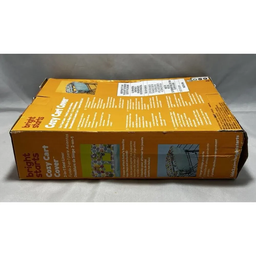 Bright Starts Cozy Cart 2 in 1 High Chair and Cart Cover. Circles. NEW